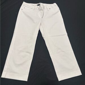 Zac & Rachel White Wide-Leg Cropped Jeans